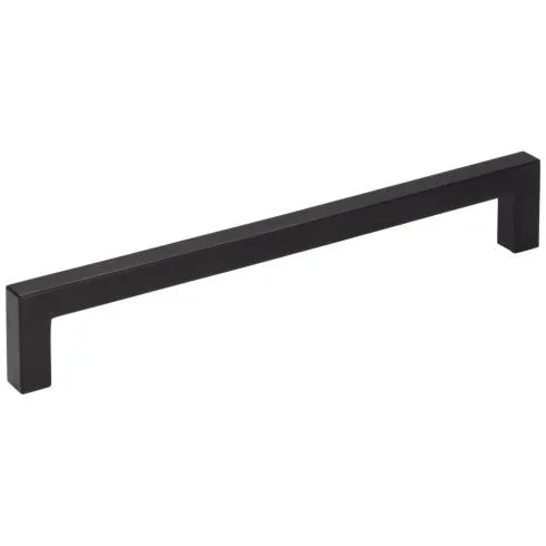 160 MM CENTER-TO-CENTER MATTE BLACK SQUARE STANTON CABINET BAR PULL #625-160MB