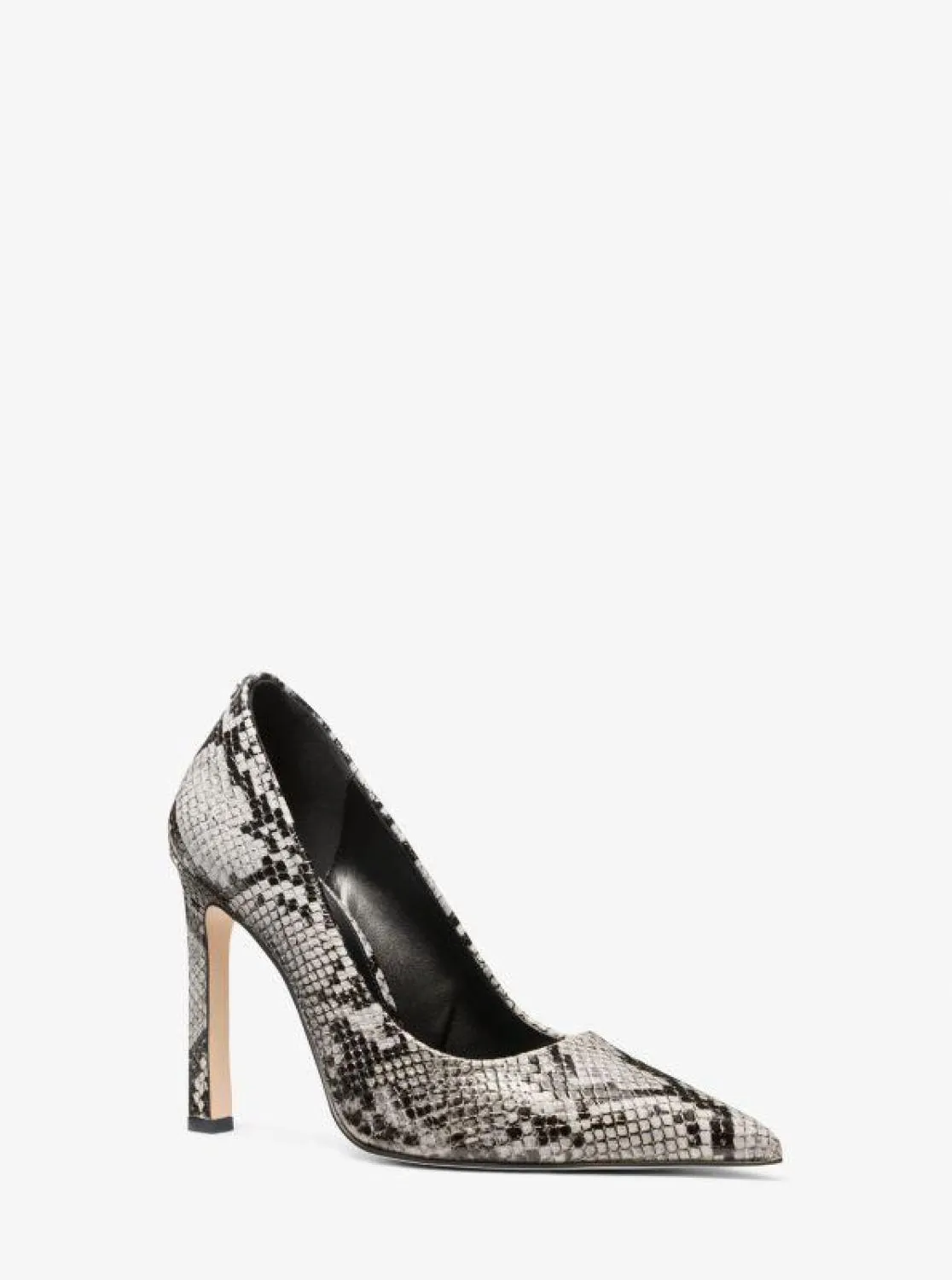 Amara Snake Embossed Leather Pump