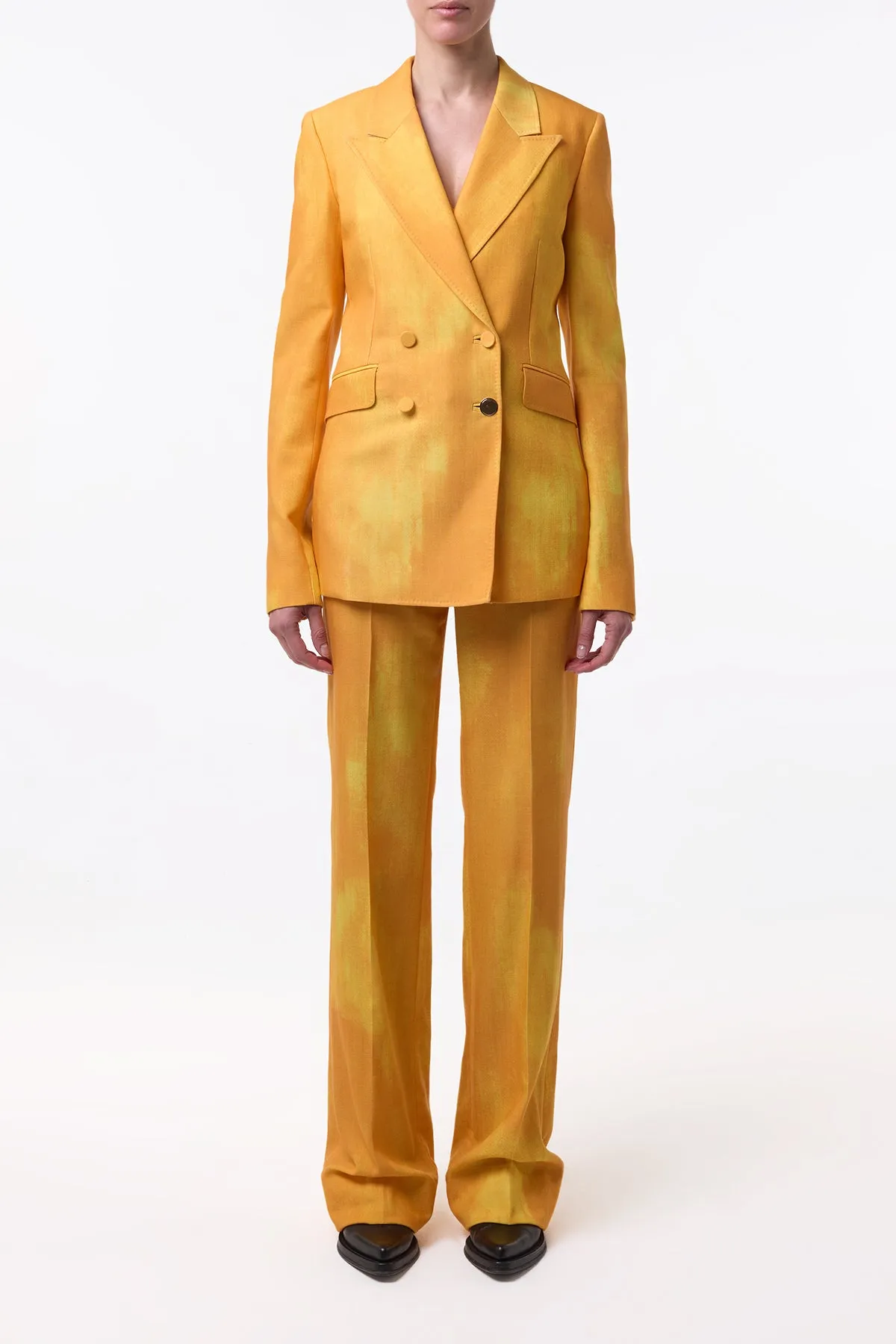 Angela Blazer in Cadmium Yellow Virgin Wool