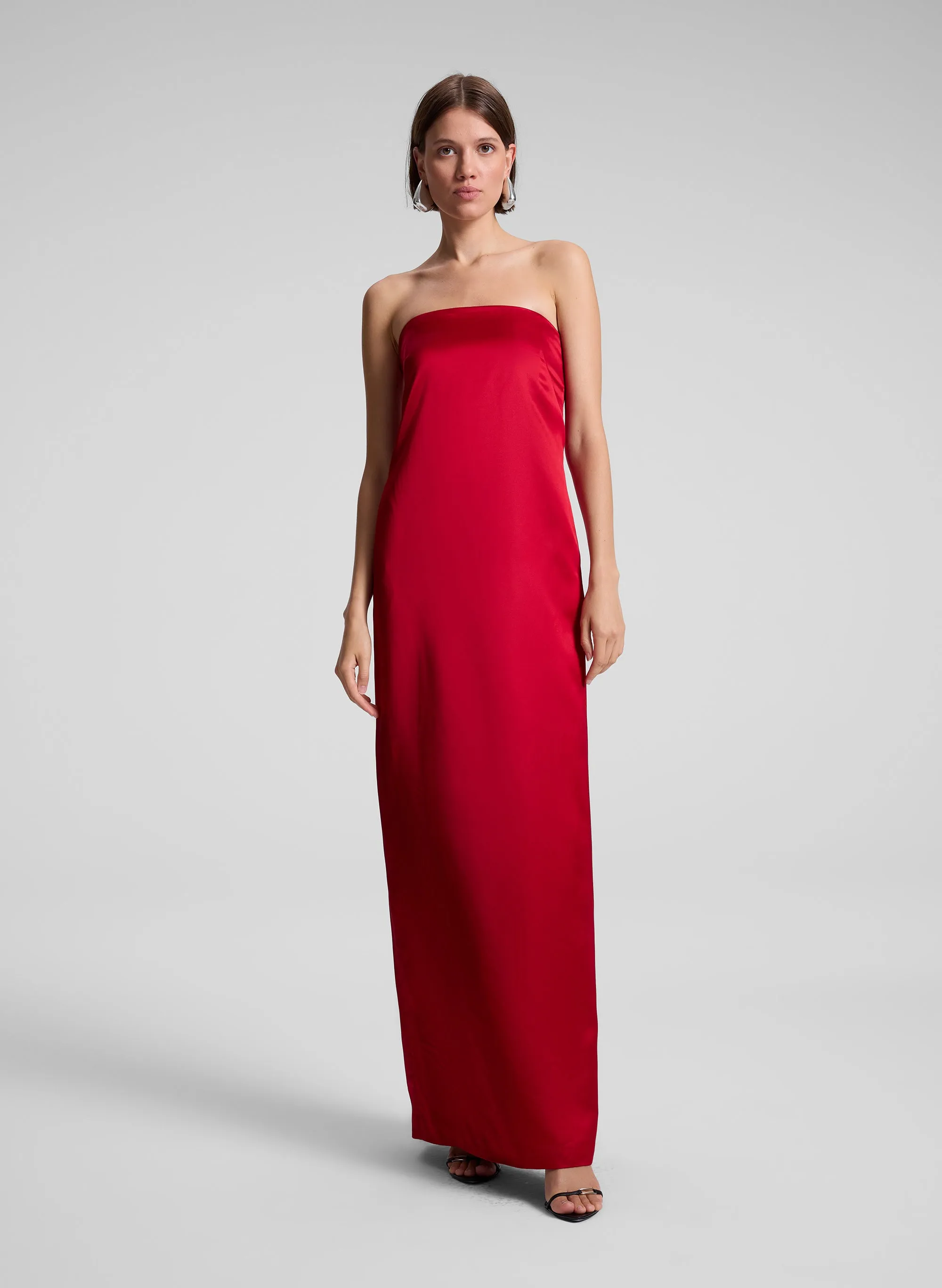 Ani Strapless Satin Gown