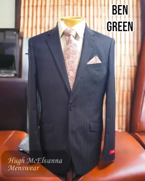 Ben Green Navy Stripe Suit - BG5