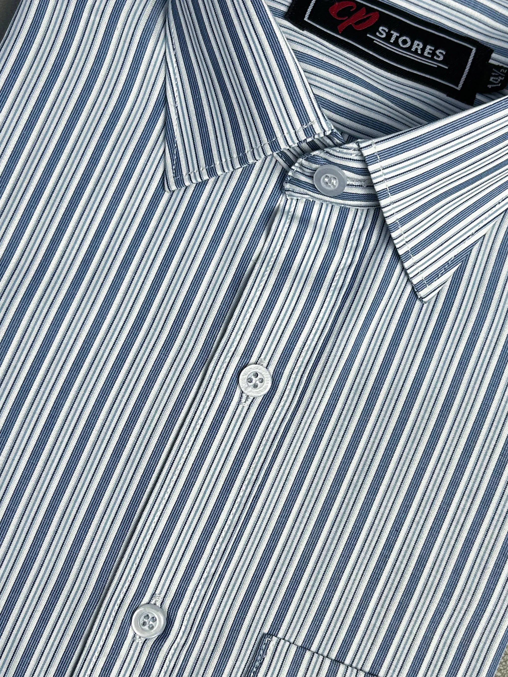 Blue Lines Formal Dress Shirt For Men MFS126