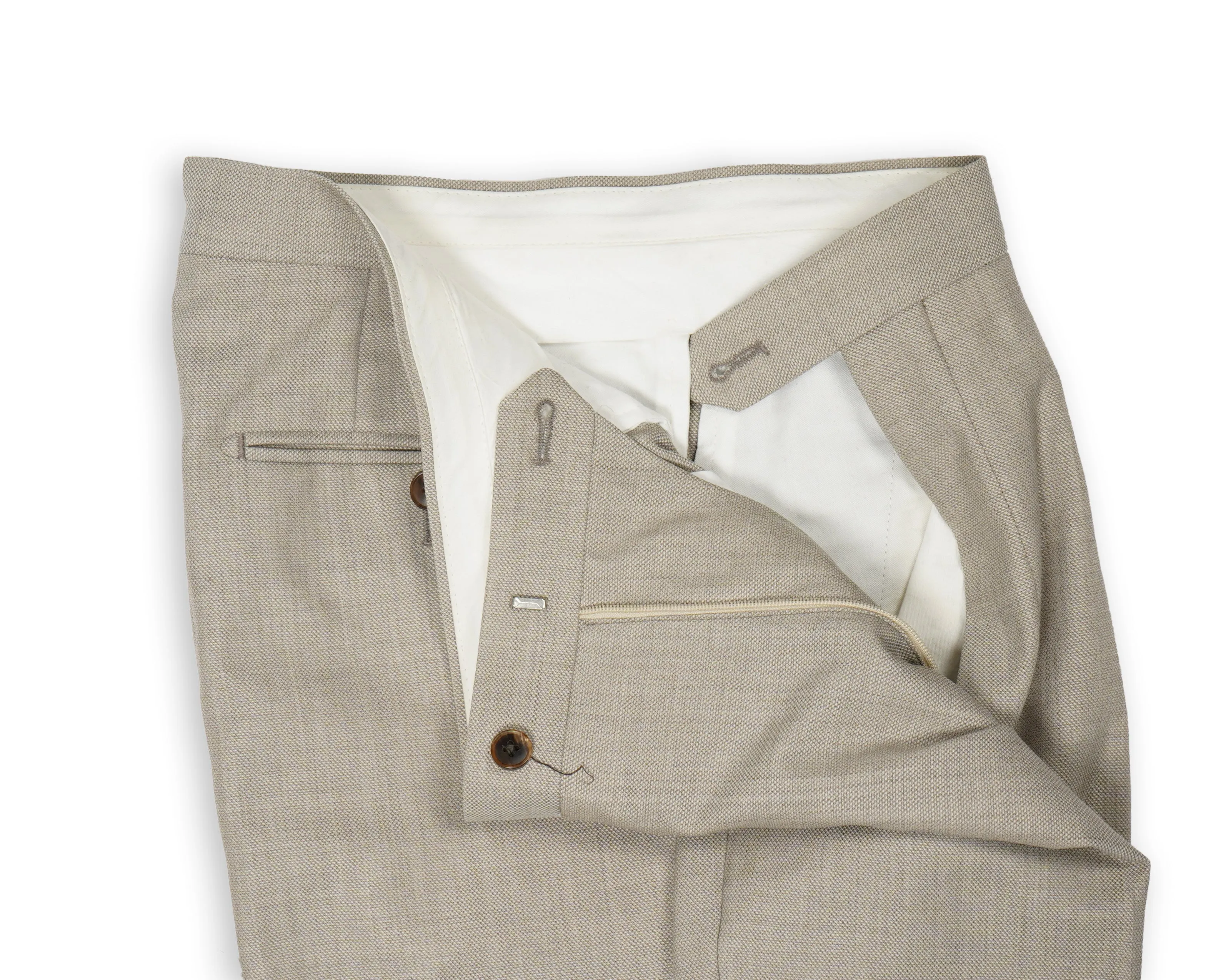 Blugiallo - Sand Beige Wool Suit 46