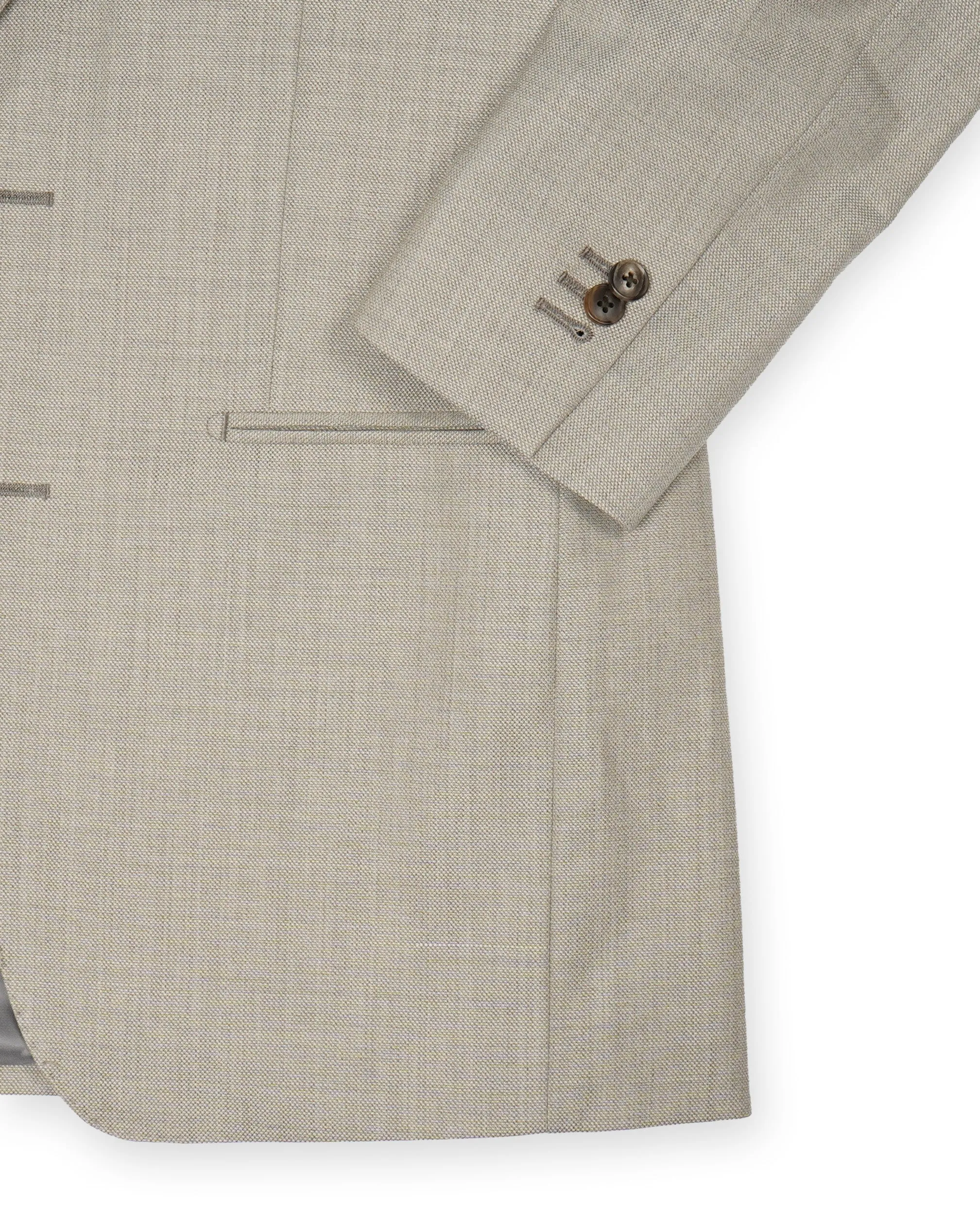 Blugiallo - Sand Beige Wool Suit 46