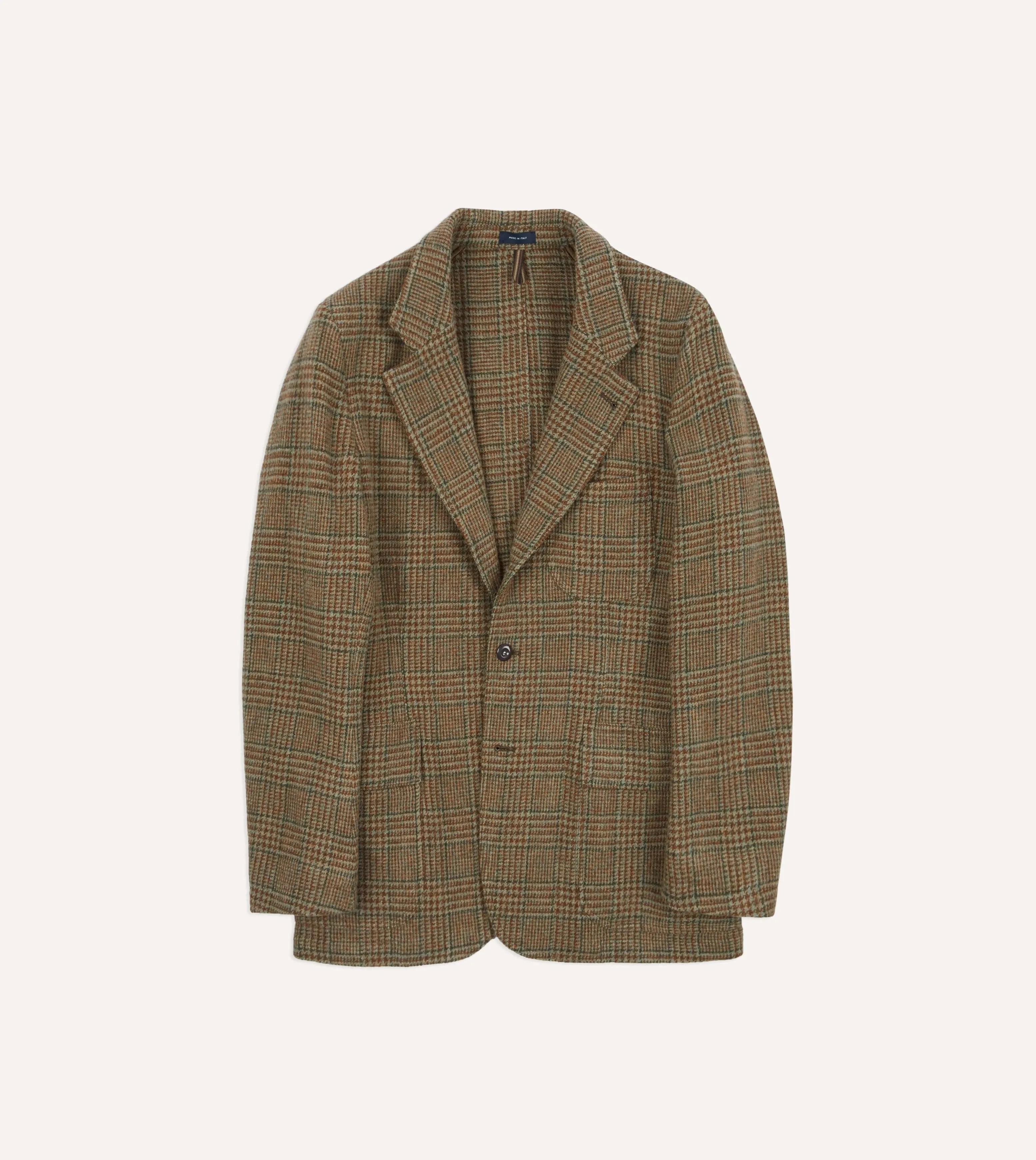 Brown Prince of Wales Check Shetland Tweed Games Blazer Mk. VII