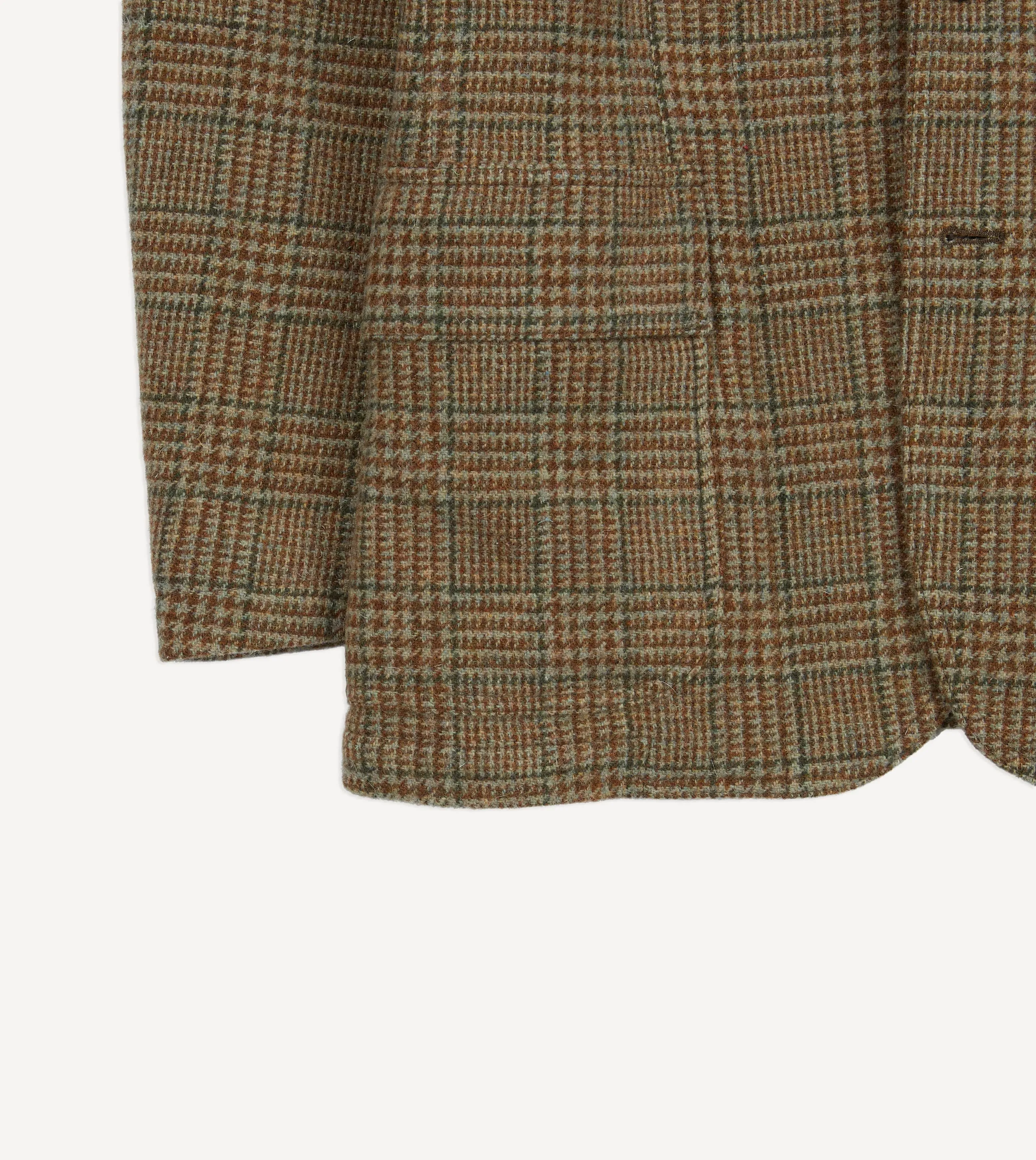 Brown Prince of Wales Check Shetland Tweed Games Blazer Mk. VII