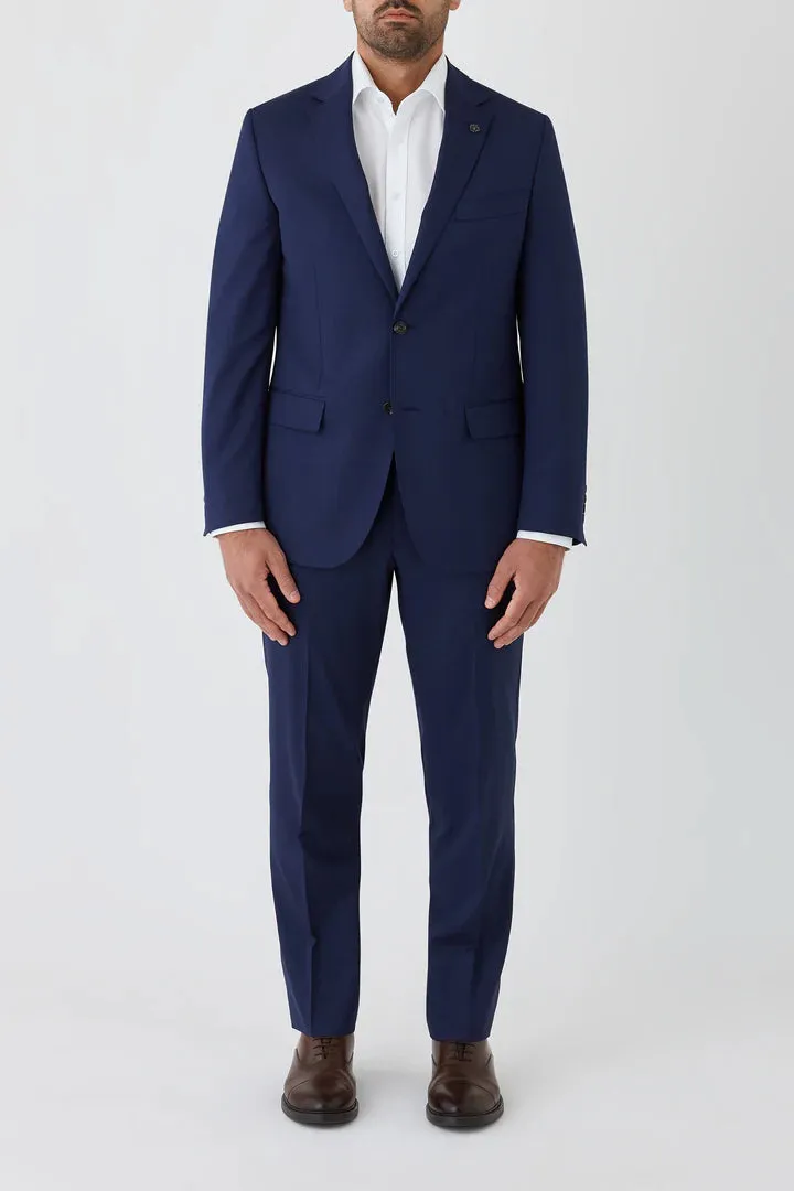 Cambridge - Morse Pure Wool Suit Jacket - Black | Bright Navy