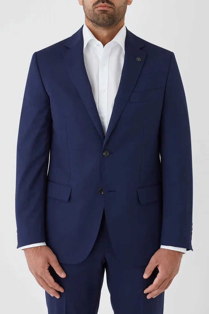 Cambridge - Morse Pure Wool Suit Jacket - Black | Bright Navy