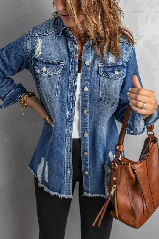 Chambray Denim Jean Jacket