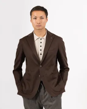 Dakar Single-breasted Camel Hair Blazer - Coffee Brown