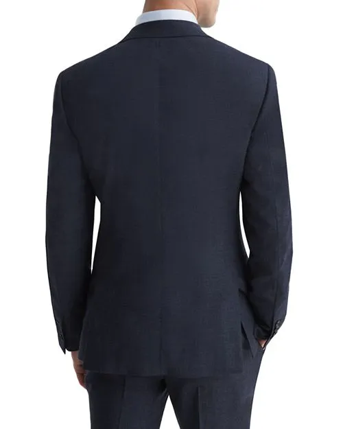 Dunn REISS Textured Slim Fit Jacket, Blue