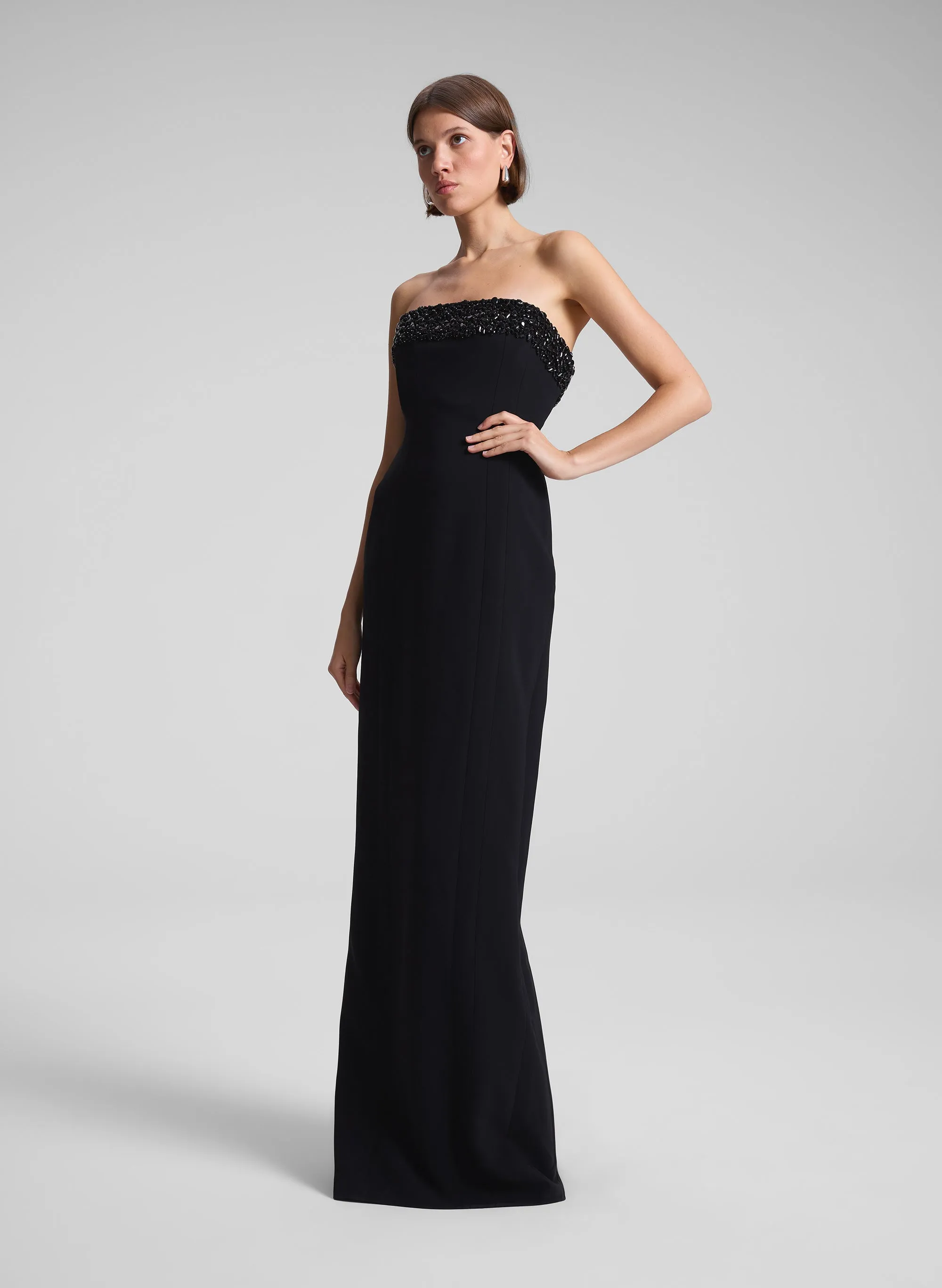 Elizabeth Strapless Embellished Gown