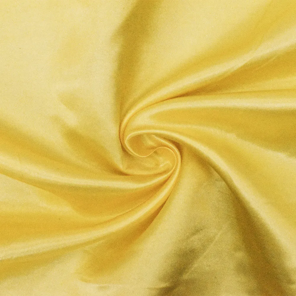 Fantasy Yellow Solid Poly Antique Satin Woven Fabric