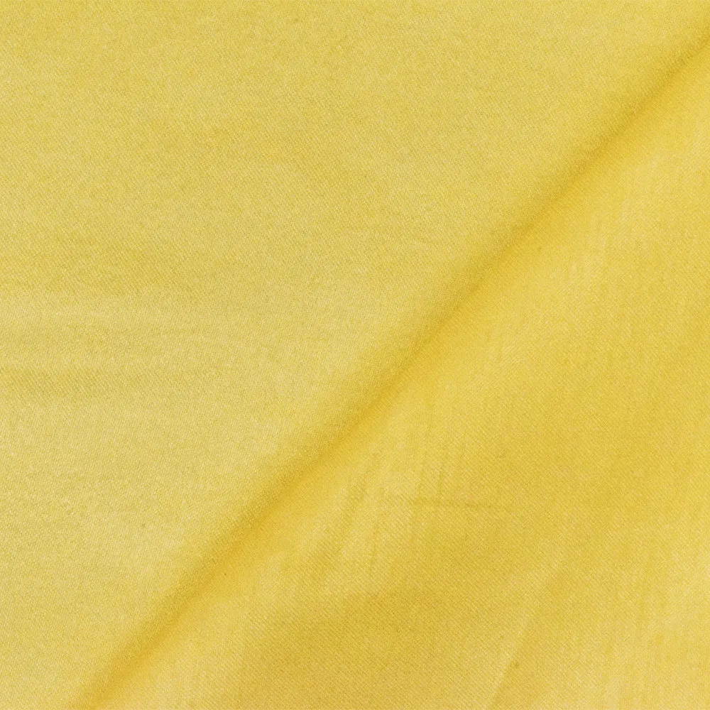 Fantasy Yellow Solid Poly Antique Satin Woven Fabric