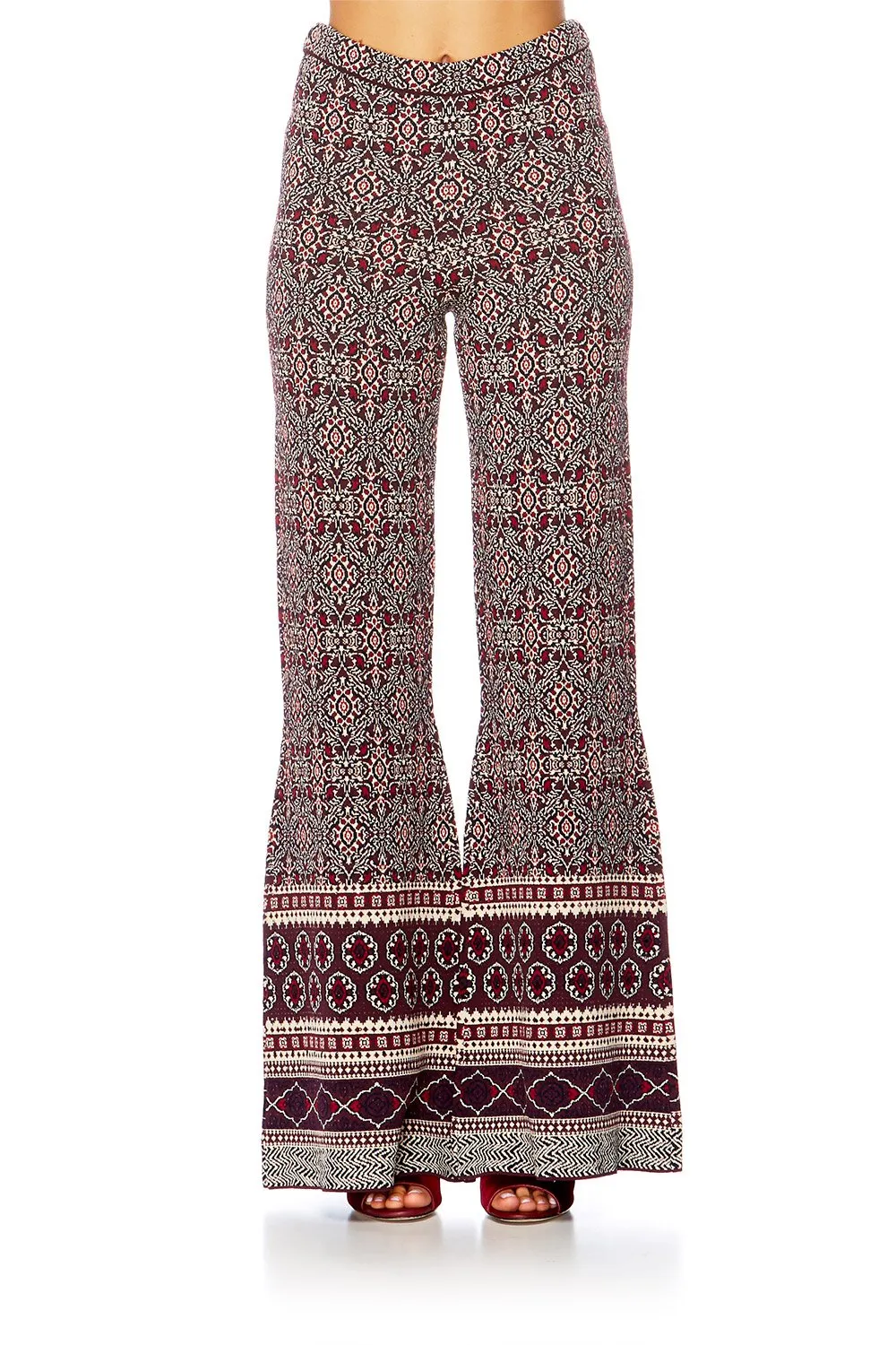 FLARED KNIT PANT MAPPED OUT