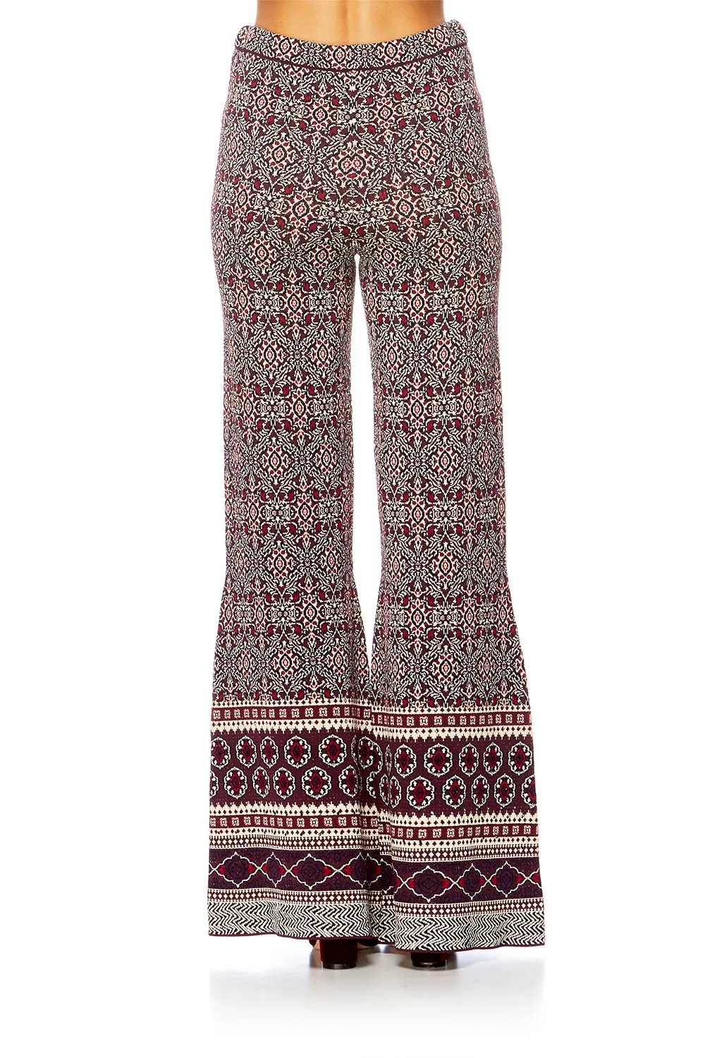 FLARED KNIT PANT MAPPED OUT