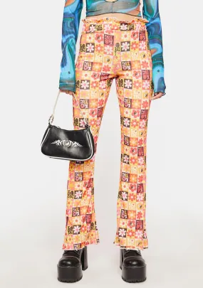 Flower Print Trousers