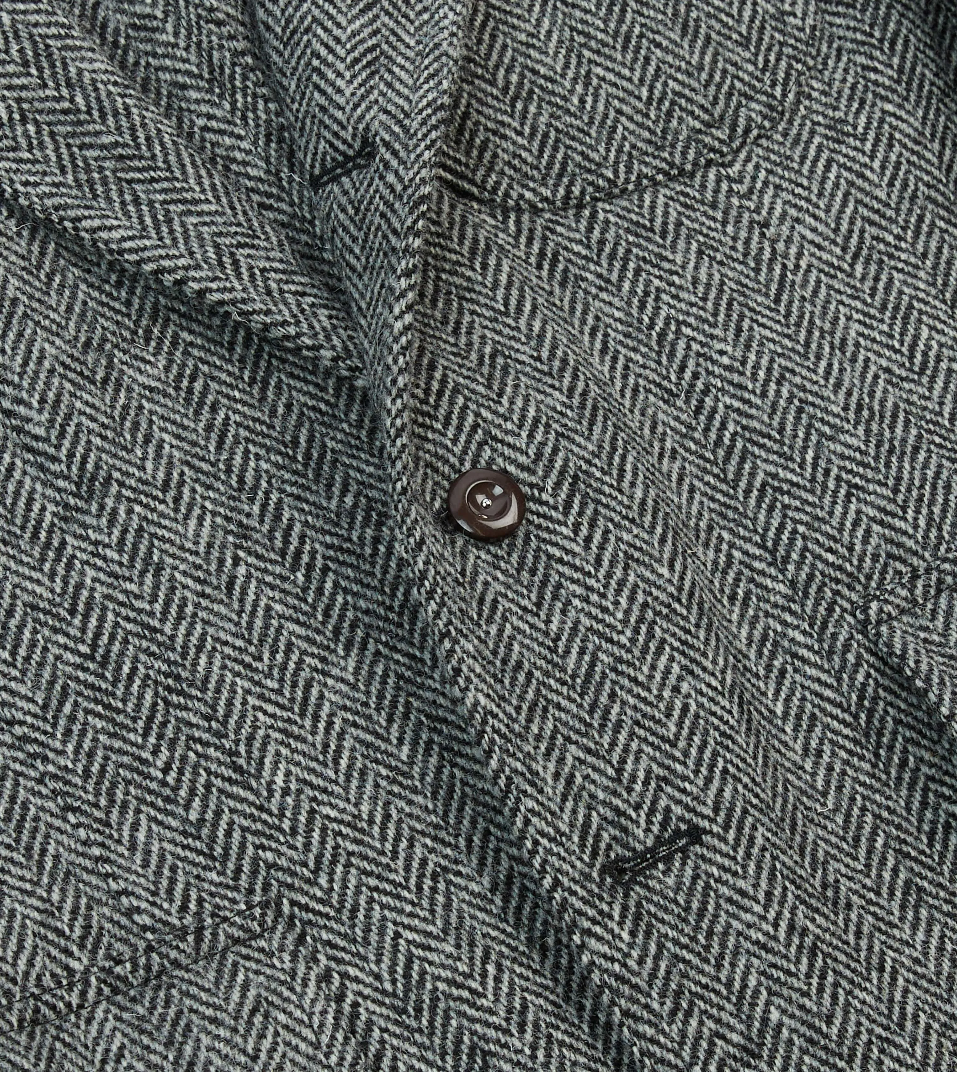 Grey Herringbone Harris Tweed Games Blazer Mk. VII