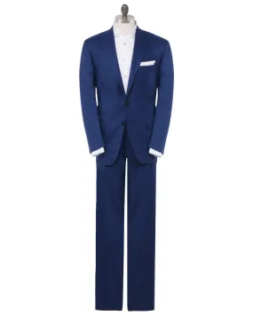 High Blue Textured Suit