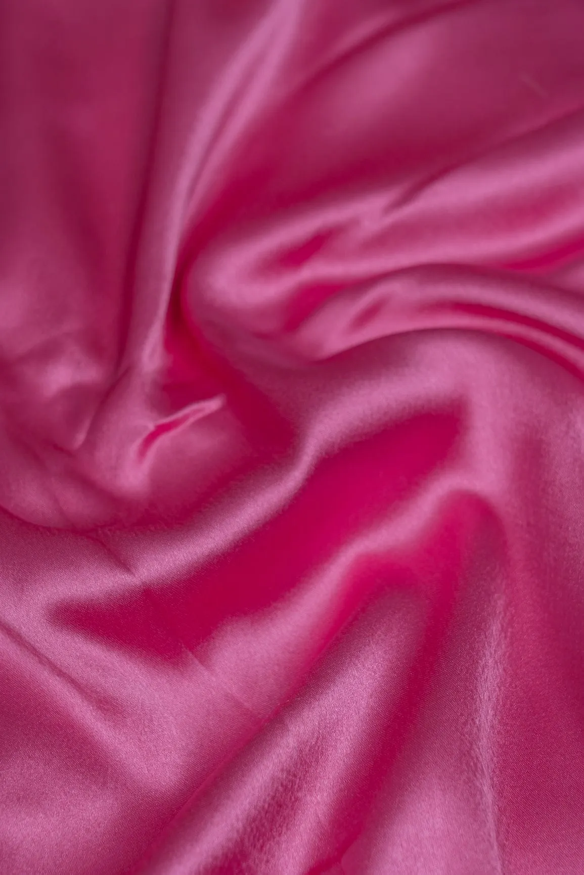 Hot Pink Dyed Satin