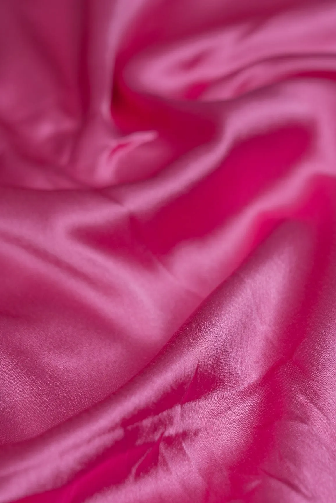 Hot Pink Dyed Satin