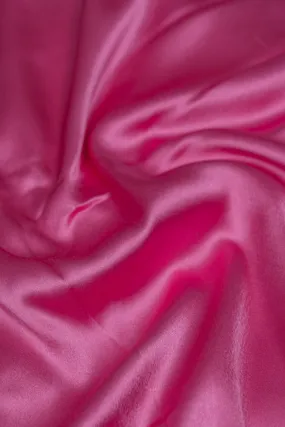 Hot Pink Dyed Satin