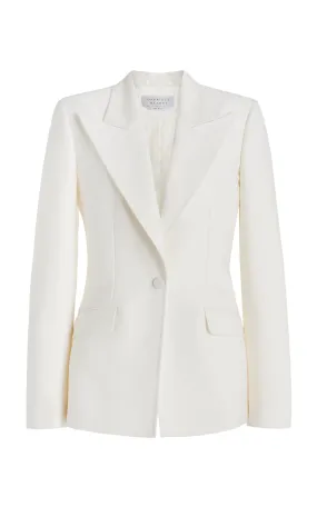 Leiva Sequin Blazer in Ivory Virgin Wool