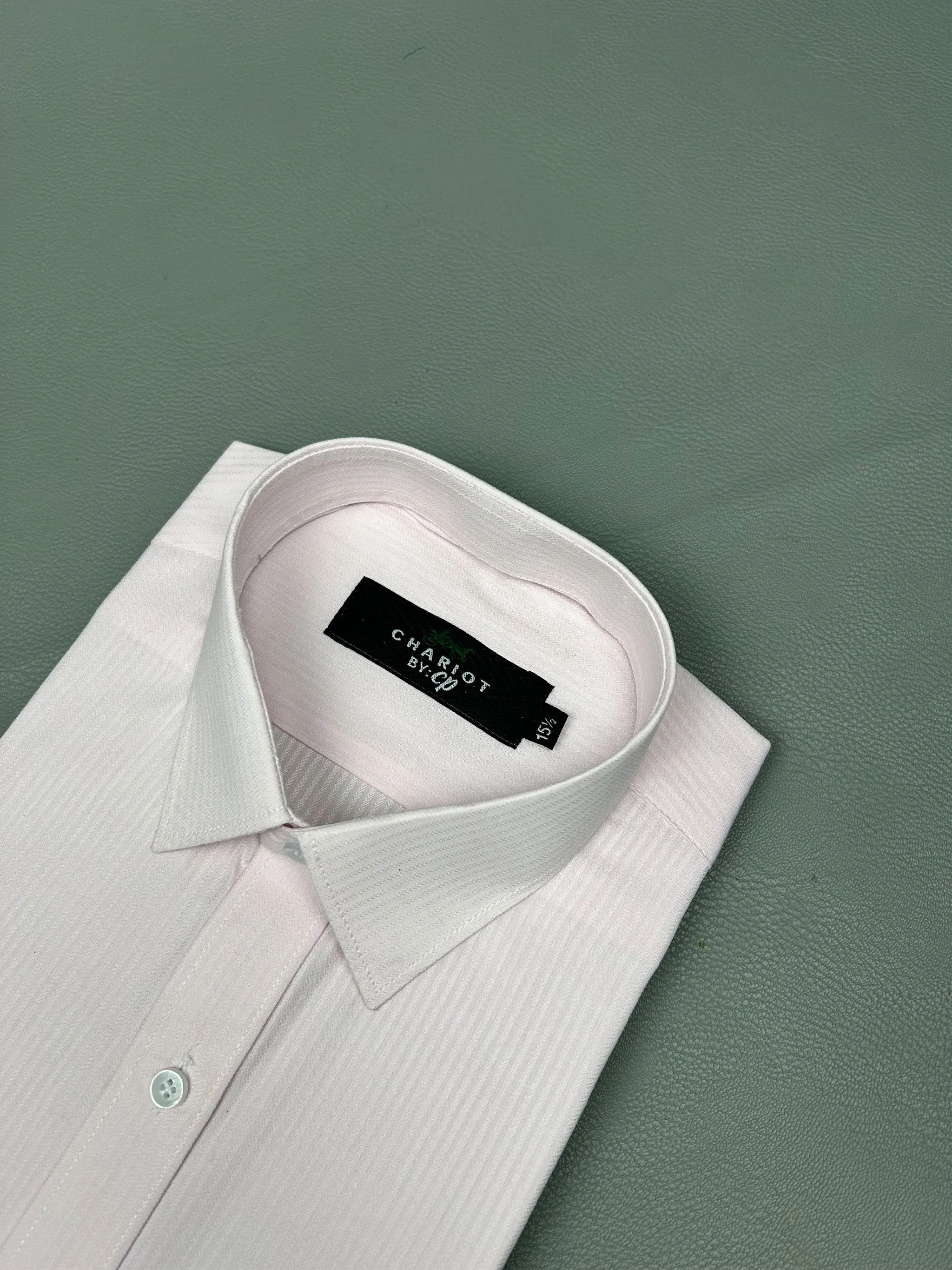 Light Pink Formal Dress Shirt For Men MFS179