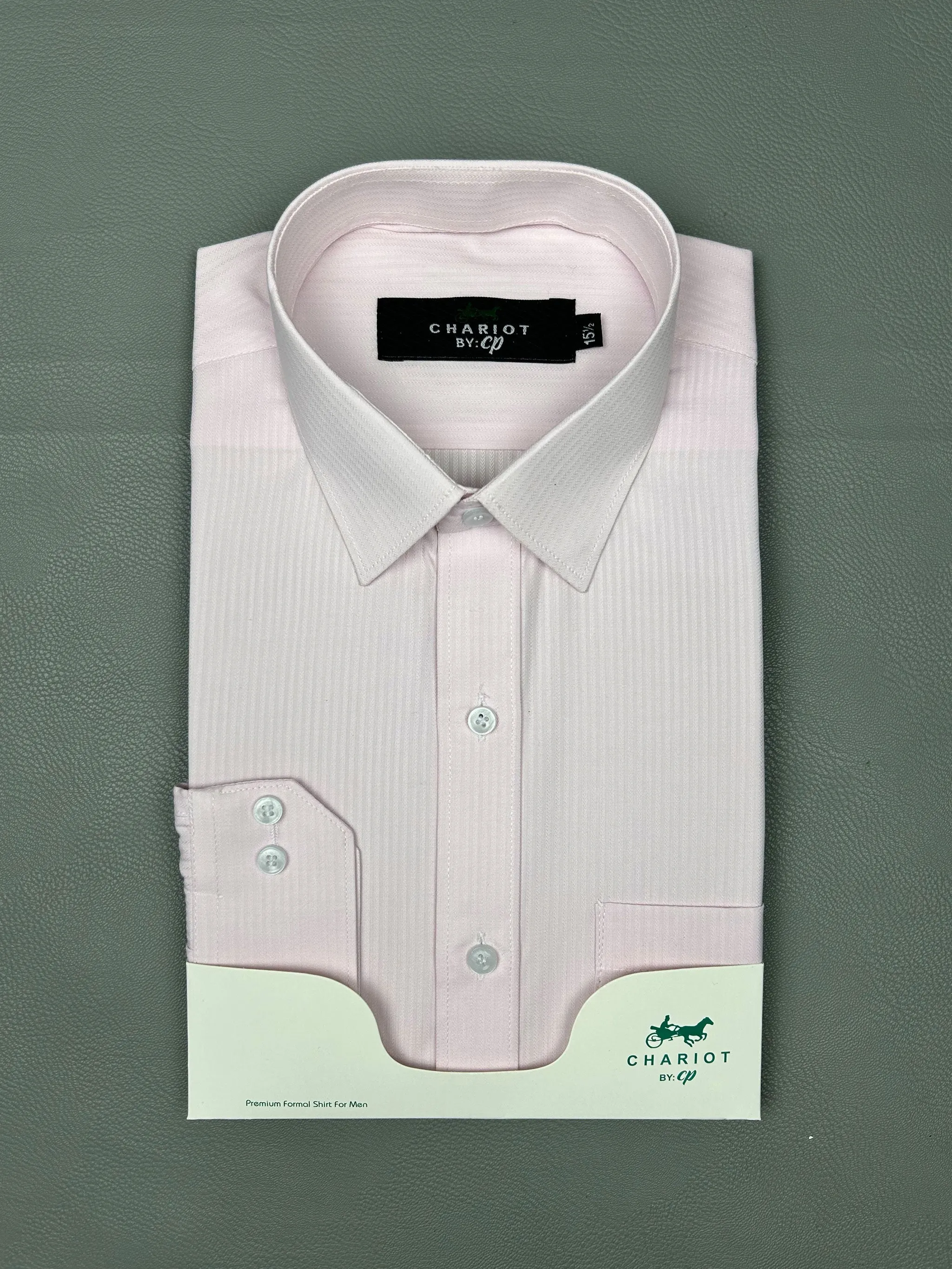 Light Pink Formal Dress Shirt For Men MFS179