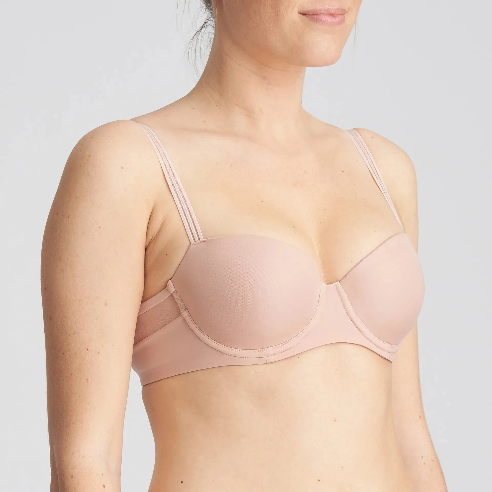 Louie Padded Balconny Bra In Powder Rose - Marie Jo