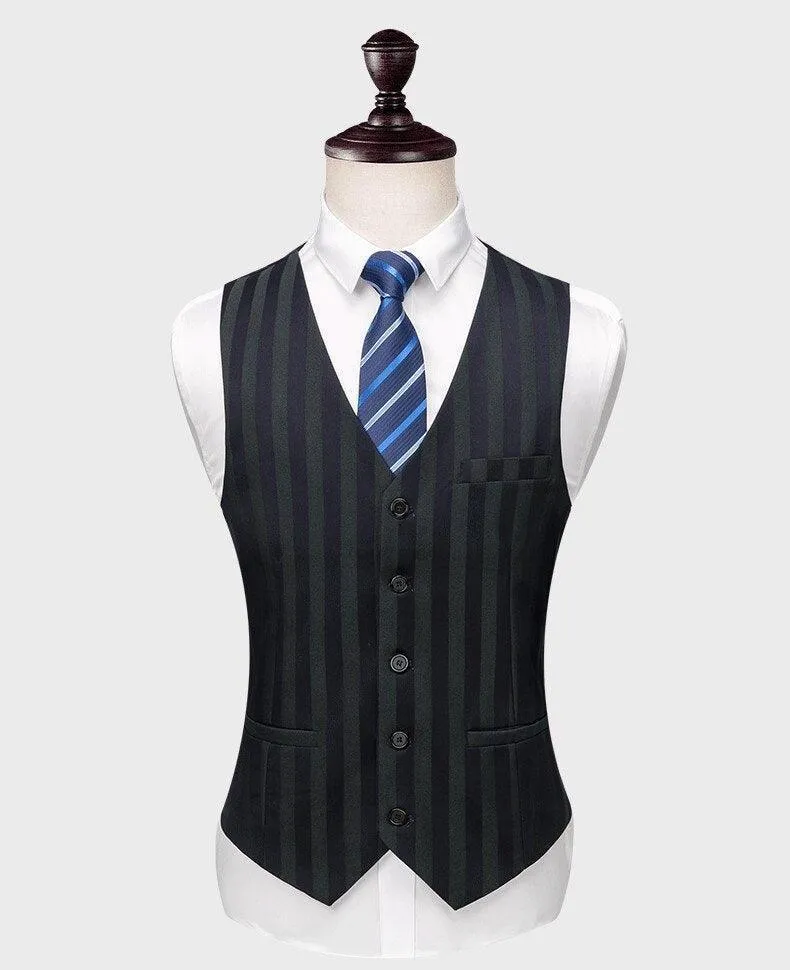 Men Suit - Caruso Striped 3-Piece Suit