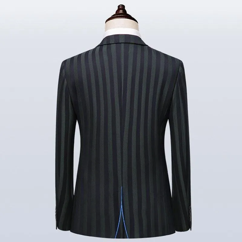 Men Suit - Caruso Striped 3-Piece Suit