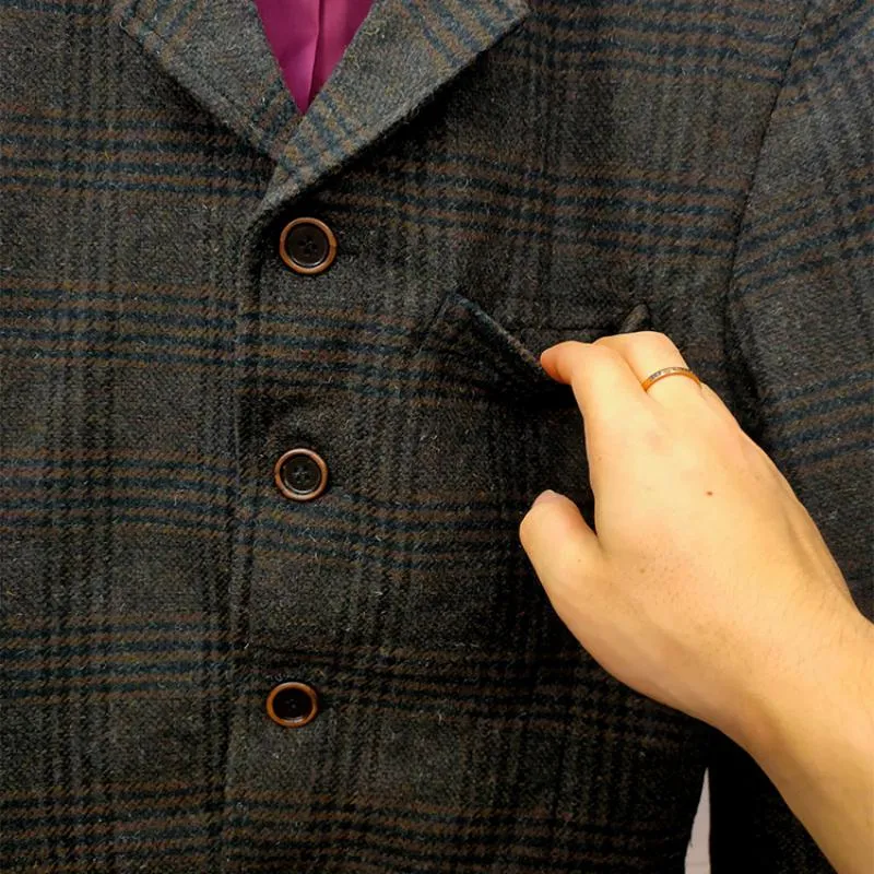 Men's Autumn/Winter Casual Plaid Blazer