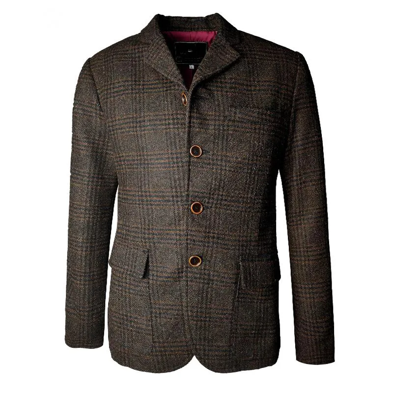 Men's Autumn/Winter Casual Plaid Blazer