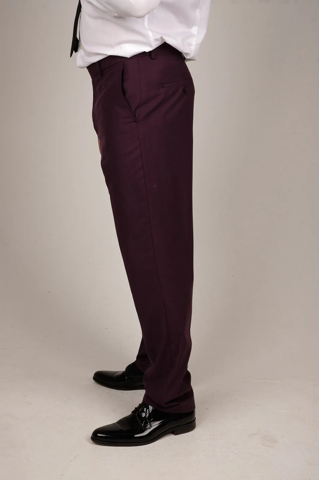 Mens Deep Purple 3 Piece Suit | Wedding Suit | Party Wear | Office Wear