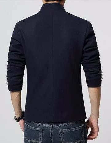 Men's Short Single Breasted Casual Blazer