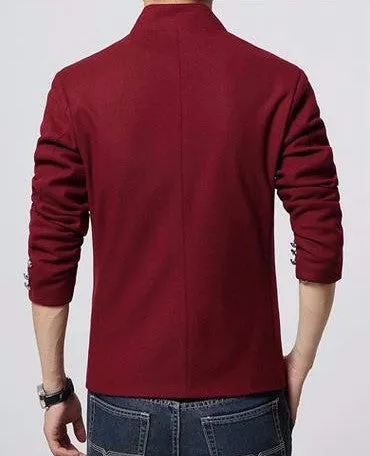 Men's Short Single Breasted Casual Blazer