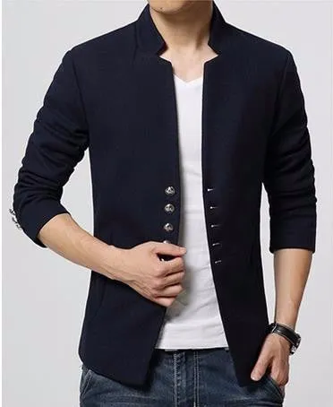 Men's Short Single Breasted Casual Blazer