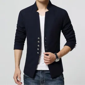 Men's Short Single Breasted Casual Blazer