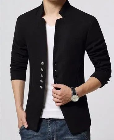 Men's Short Single Breasted Casual Blazer