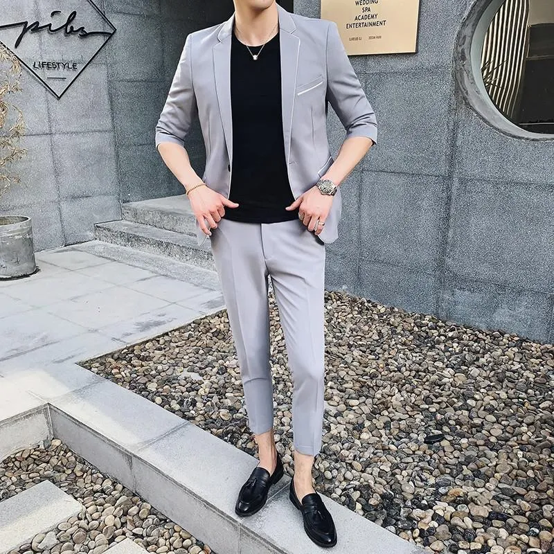 Men's Summer Single Breasted Suit