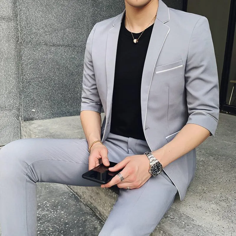 Men's Summer Single Breasted Suit