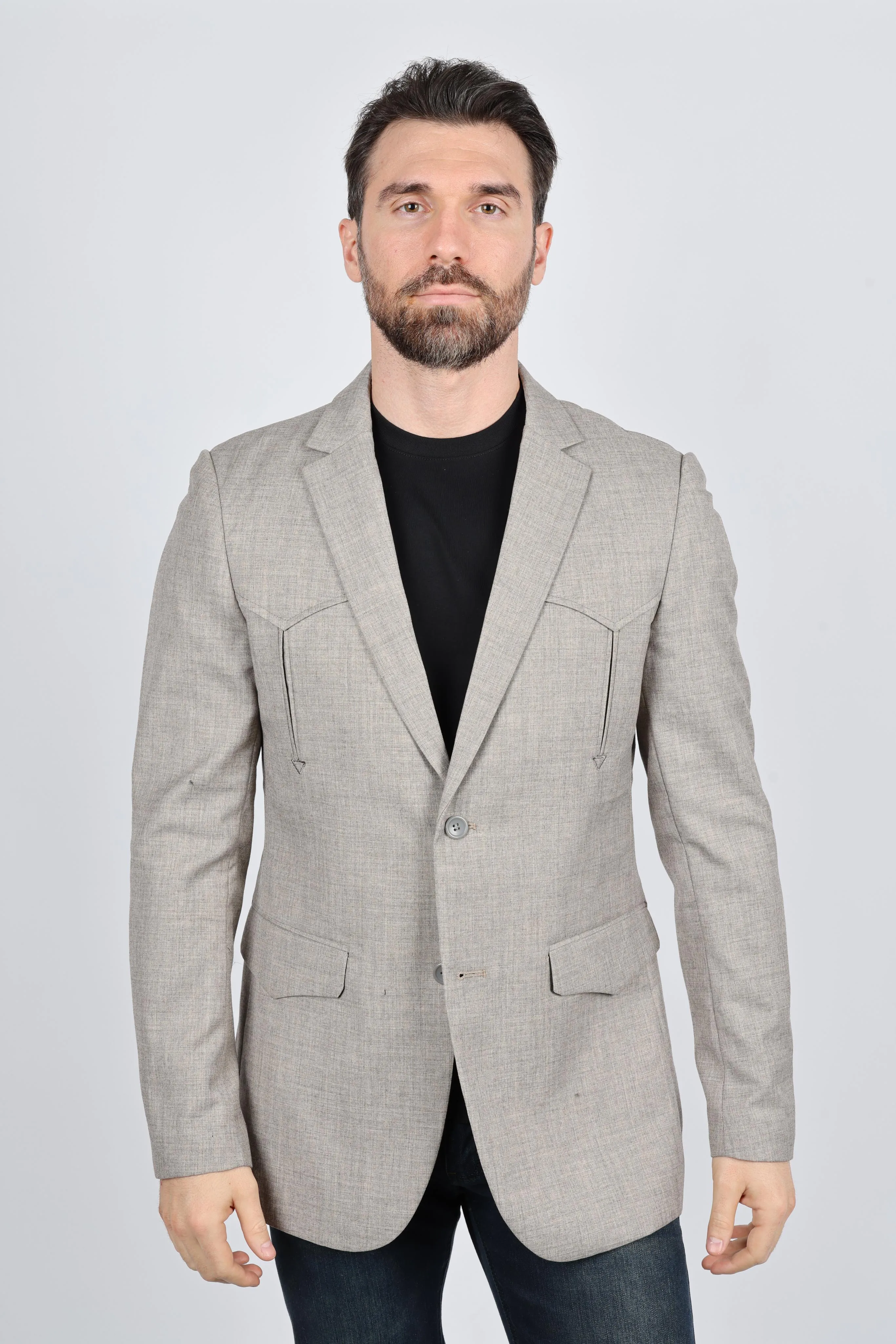 Men's Western Sport Coat with Elbow Patch