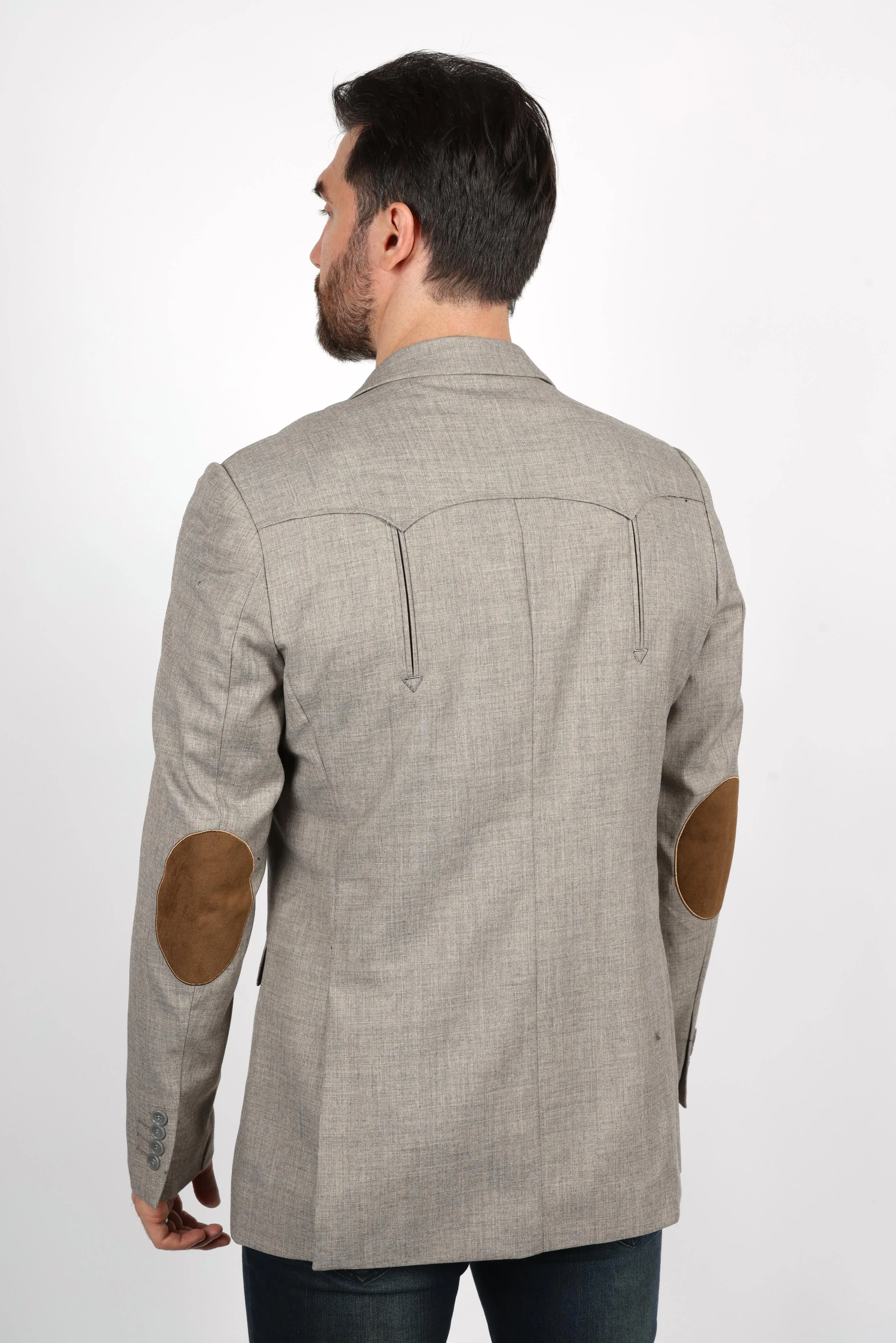 Men's Western Sport Coat with Elbow Patch