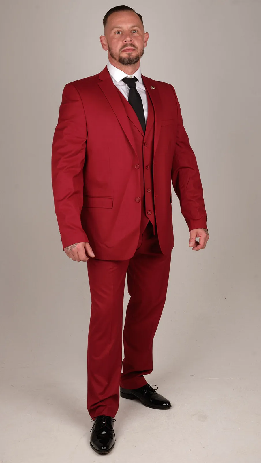 Mens Wine 3 Piece Suit | Wedding Suit | Party Wear | Office Wear