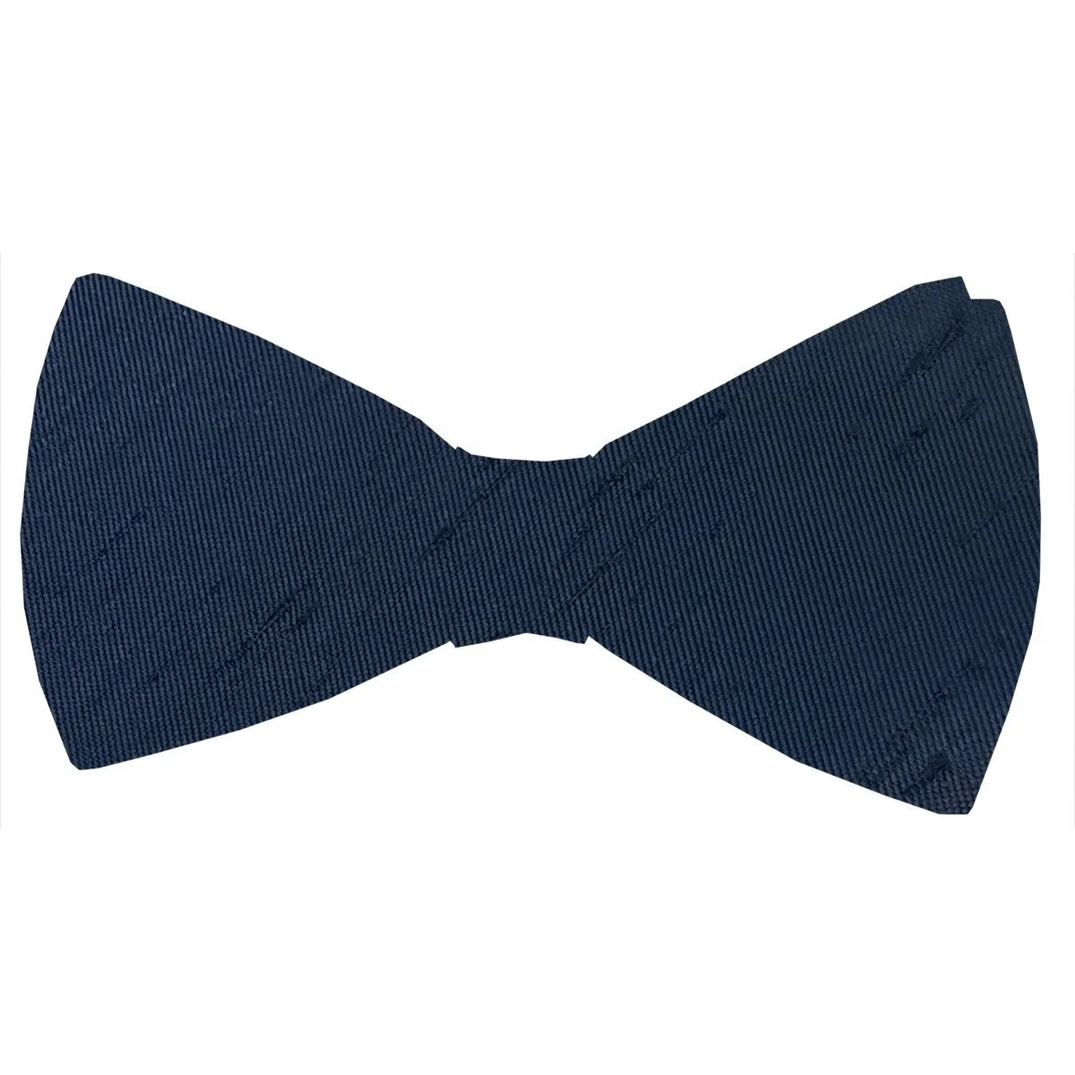 Navy Shantung Bow Tie