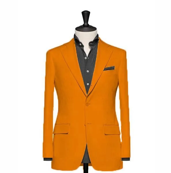 "The Clover " Soild Orange Blazer