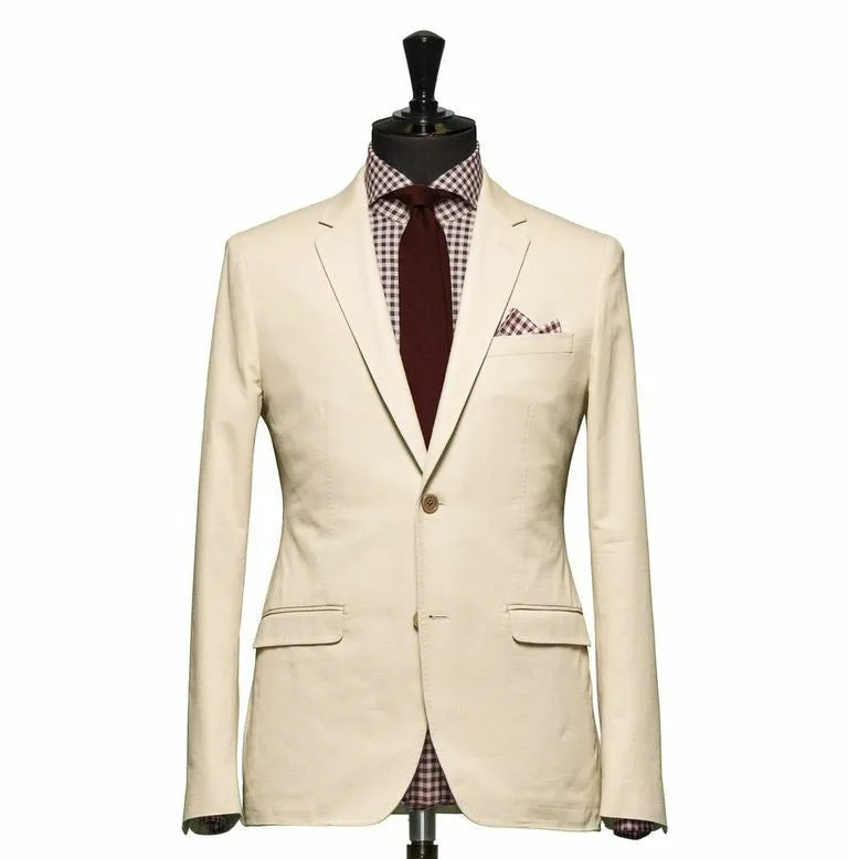 "The Radford" Solid Cream Blazer