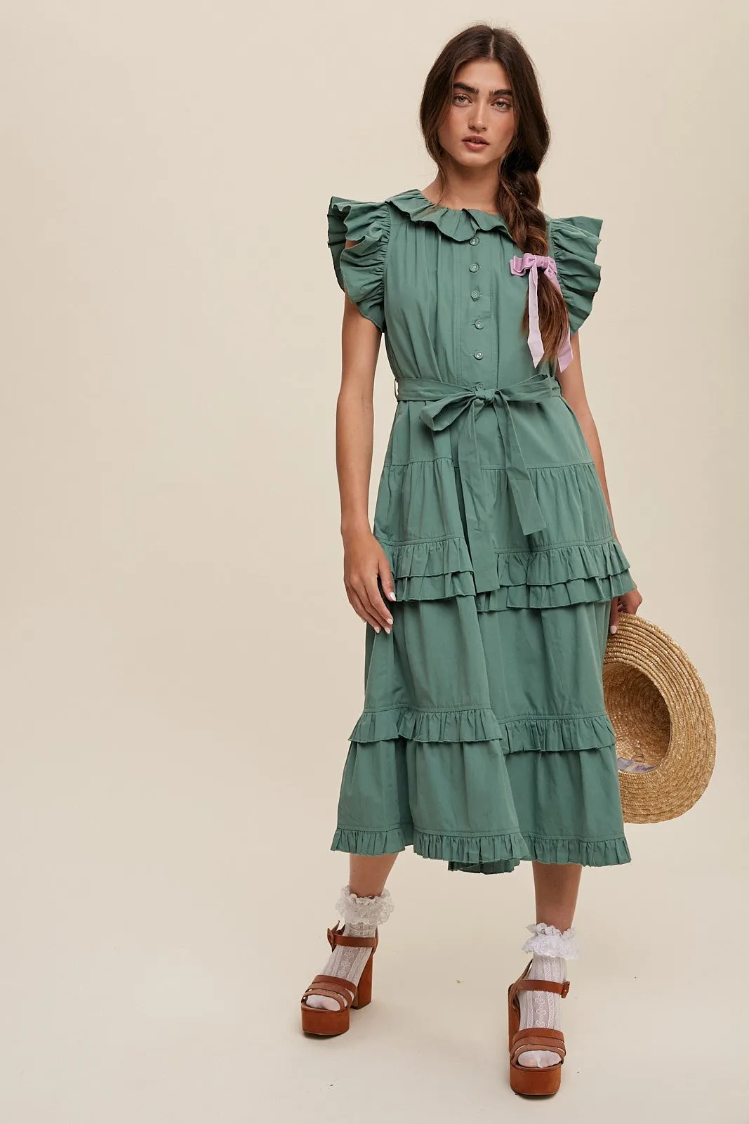 Refined Maxi Dress Green