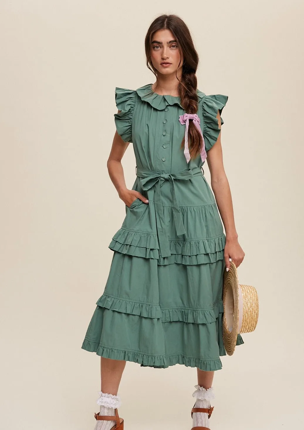 Refined Maxi Dress Green